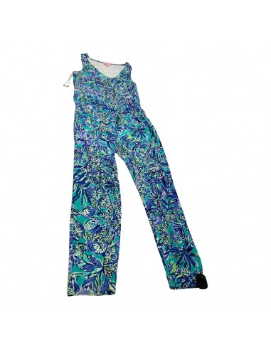 Jumpsuit Designer By Lilly Pulitzer In Blue & Green, Size: S prix