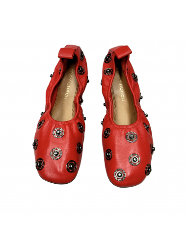 Shoes Designer By Tory Burch In Red & Silver, Size: 8.5 votre