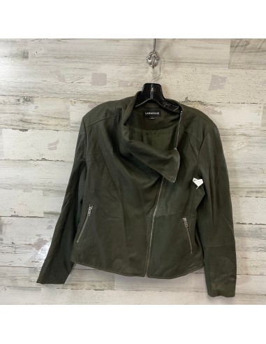 Jacket Leather By Lamarque In Green, Size: L Paris Déstockage Promo