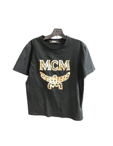 Top Short Sleeve Designer By Mcm In Black, Size: S outlet