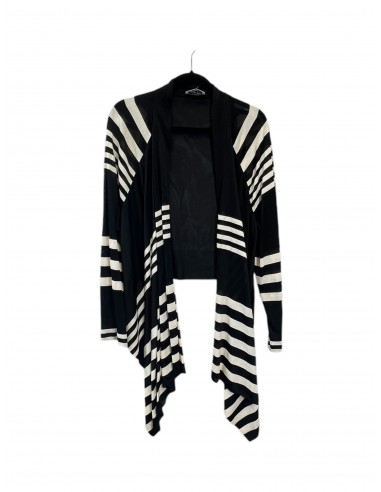 Cardigan Designer By St John Collection In Black & Cream, Size: L pas cher chine