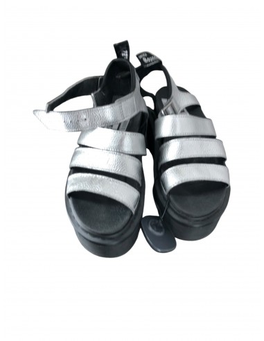 Sandals Heels Block By Dr Martens In Silver, Size: 6 solde