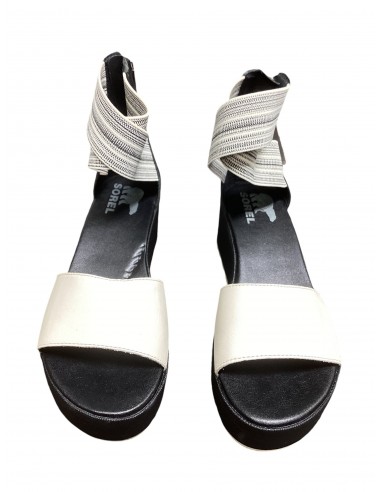 Sandals Heels Platform By Sorel In Black & White, Size: 7 Les magasins à Paris et en Île-de-France