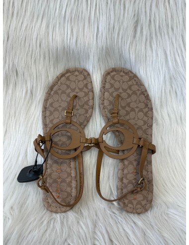 Sandals Designer By Coach In Brown, Size: 10 Les magasins à Paris et en Île-de-France