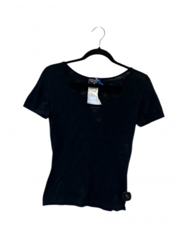 Top Short Sleeve Luxury Designer By Chanel In Black, Size: S en linge