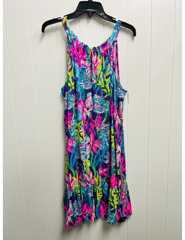 Dress Casual Short By Lilly Pulitzer In Green & Purple, Size: L l'achat 