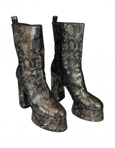 Boots Luxury Designer By Christian Louboutin In Snakeskin Print, Size: 11 50% de réduction en Octobre 2024