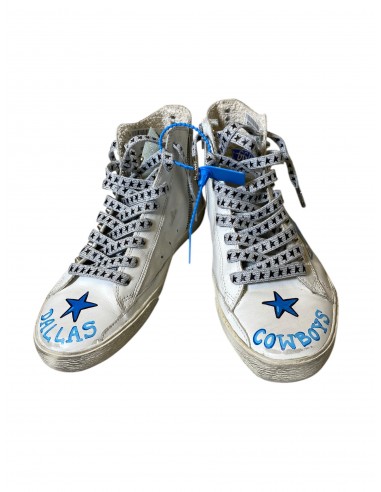 Shoes Luxury Designer By Golden Goose In Blue & White, Size: 7.5 Dans la société mordern