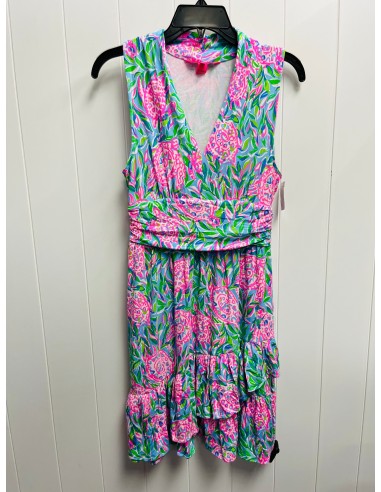 Dress Casual Short By Lilly Pulitzer In Green & Pink, Size: S brillant des détails fins