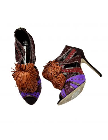 Sandals Heels Stiletto By Brian Atwood In Brown & Purple, Size: 9 s'inspire de l'anatomie humaine