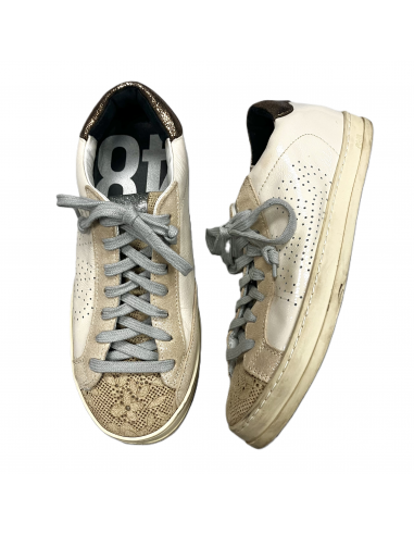 Shoes Sneakers By P448 In Silver & Tan, Size: 6 en linge