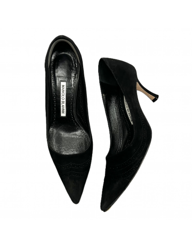 Shoes Luxury Designer By Manolo Blahnik In Black, Size: 6.5 ouvre sa boutique